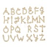 Brass Micro Pave Cubic Zirconia Pendants KK-I352-01G-1