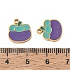 Fruit 304 Stainless Steel Enamel Pendants SA-CBA49D2-11G-04-3