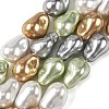 Electroplated Glass Beads Strands GL-CBA89C7-01B-1