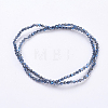 Electroplate Glass Beads Strands EGLA-J026-3mm-F09-2