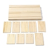 3-Slot Wooden Earring Display Card Stands LS-EDIS-R027-01A-03-2