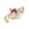 Brass Rhinestone Pendants RB-CBAA948-03G-2