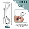30Pcs Alloy Double Lobster Claw Clasps FIND-GO0004-52-2