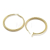 202 Stainless Steel Huggie Hoop Earrings with 304 Stainless Steel Pins for Women EJEW-M253-01B-G-2