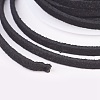 3x1.5mm Black Flat Faux Suede Cord X-LW-R003-01-3