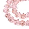 Luminous Handmade Gold Foil Glass Beads Strands FOIL-N029-01B-4