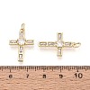 Religion Brass Micro Pave Clear Cubic Zirconia Pendants KK-T080-40G-3