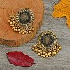 Alloy Flower Chandelier Earrings GG9850-3-2