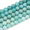 Natural Amazonite Beads Strands G-F461-12-6mm-01-2