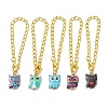 Owl Alloy Pendants Decorations HJEW-JM01865-1