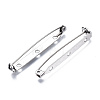 Tarnish Resistant 201 Stainless Steel Brooch Pin Back Safety Catch Bar Pins STAS-S117-022F-4