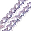 Electroplate Glass Beads Strands EGLA-B011-01A-PL04-1