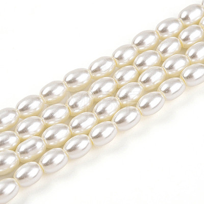 Baking Paint Pearlized Glass Pearl Bead Strands HY-T002-01C-02-1