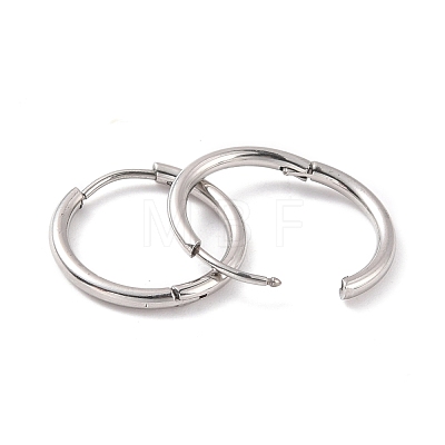 304 Stainless Steel Huggie Hoop Earrings for Women EJEW-F280-07C-P-1