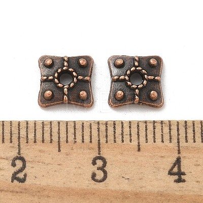 Tibetan Style Alloy Bead Caps TIBE-P003-74RG-1