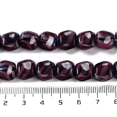 Handmade Milleflori Glass Beads Strands X-LAMP-M018-01A-01-1