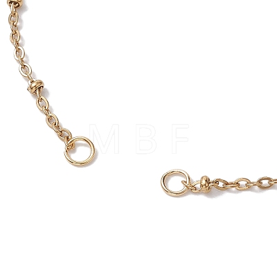 2Pcs 2 Colors 304 Stainless Steel Satellite Chain Bracelet Slider Making AJEW-JB01242-01-1