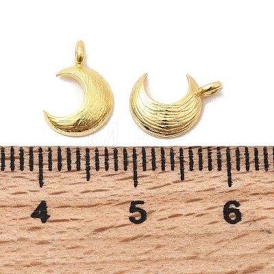 925 Sterling Silver Textured Moon Charms STER-K188-09B-G-1