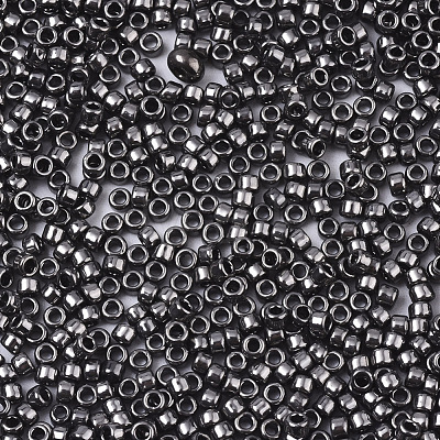 Electroplate Glass Seed Beads SEED-S042-01B-01-1