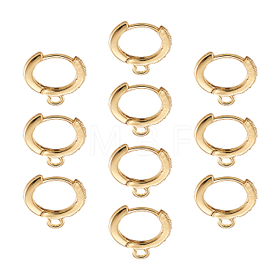 Eco-Friendly Brass Earring Hoops Findings KK-TA0007-40-1