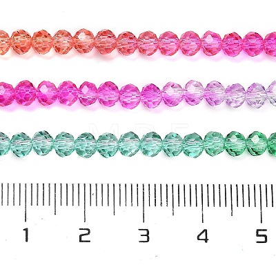 Transparent Painted Glass Beads Strands DGLA-A034-T4mm-A03-1