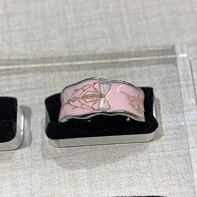 Brass Rhinestone Cuff Open Rings for Women WG7C087-03-1