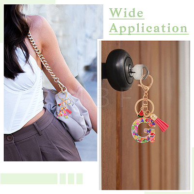 Fruit Series Letter Resin Keychains KEYC-TAC0033-02C-1