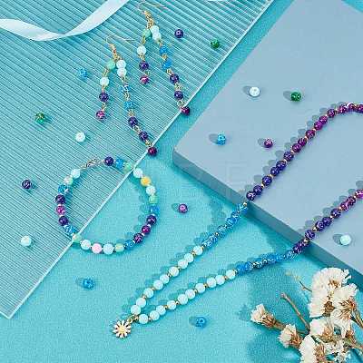 720Pcs 12 Colors Drawbench Glass Beads Strands DGLA-PH0002-08-1