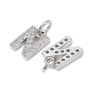 SHEGRACE Brass Micro Pave Clear Cubic Zirconia Pendants XGRQ29622-394P-N-1