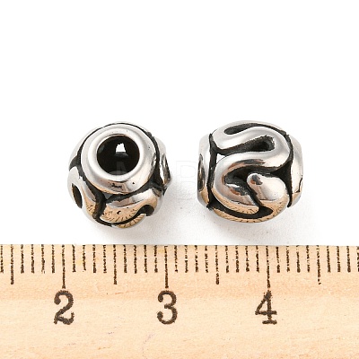 316 Surgical Stainless Steel  Beads STAS-Q304-42AS-1