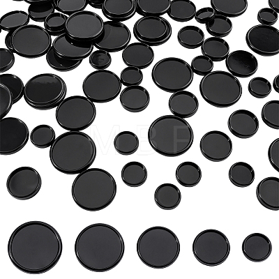 110Pcs 5 Styles Plastic Loose Leaf Ring Round Binder Discs DIY-WR0005-55-1