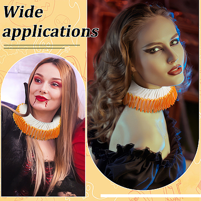 Detachable Polyester Children's Ruffle Collars DIY-WH0671-362B-1