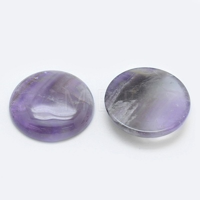 Natural Amethyst Cabochons G-E492-F-03-1
