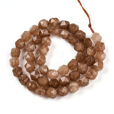 Dyed Natural White Jade Beads Strands G-T139-8mm-46Q-1