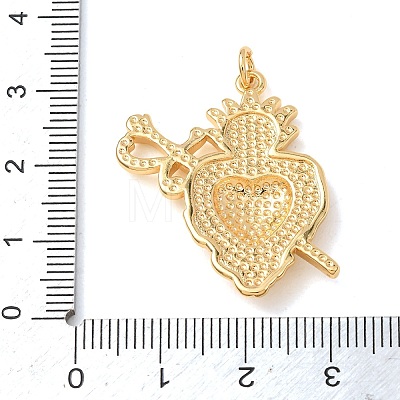 Brass Pendants KK-CBAED11-01A-G-1