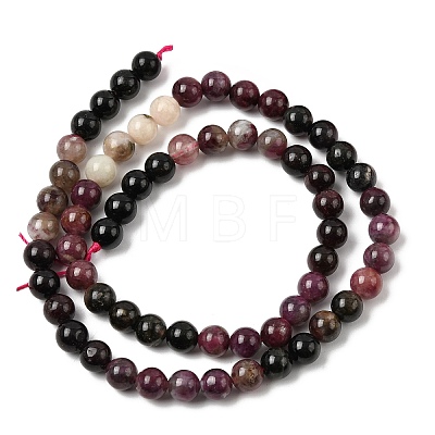 Natural Multicolor Tourmaline Beads Strands G-A293-B04-01-1