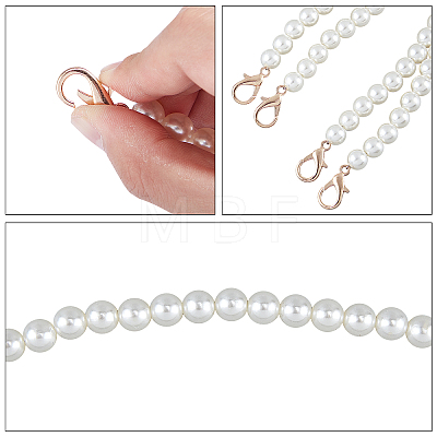 ABS Plastic Imitation Pearl Bag Strap Chains FIND-PH0004-06-1