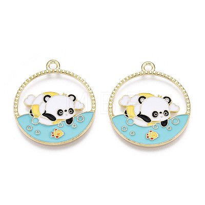 Alloy Enamel Pendants ENAM-D047-01G-05-1