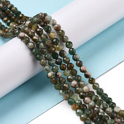 Natural Fuchsite Beads Strands G-C009-A02-1