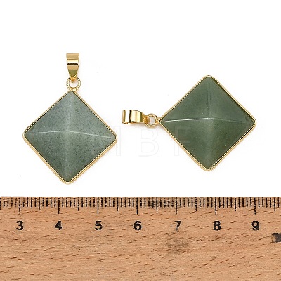 Natural Green Aventurine Pendants G-H359-03G-05-1