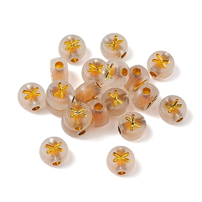 Luminous Transparent Acrylic Beads OACR-P037-01B-X-1