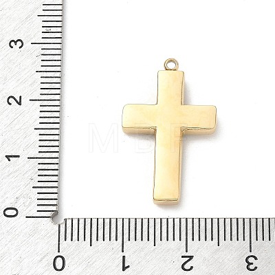 304 Stainless Steel Rhinestone Pendants STAS-L022-085G-10-1