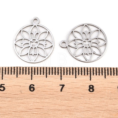 Buddhist 304 Stainless Steel Pendants STAS-E521-06B-P-1