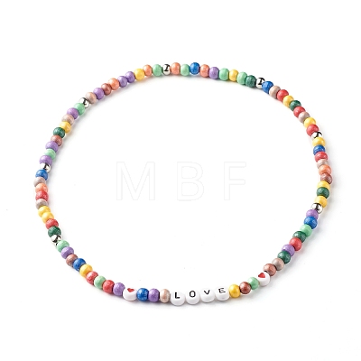 Kids Beaded Bracelets NJEW-JN03726-1