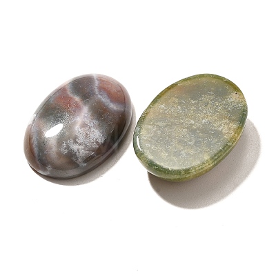 Natural Indian Agate Gemstone Cabochons X-G-T020-18x25mm-27-1