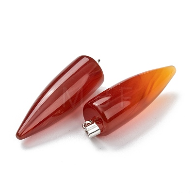 Natural Red Agate Pendants G-D040-01P-B02-1