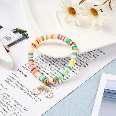 1280Pcs 8 Colors Handmade Polymer Clay Beads CLAY-YW0001-15D-1