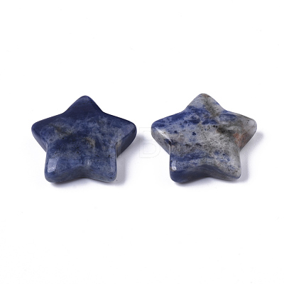 Natural Sodalite Star Shaped Worry Stones G-T132-002B-03-1