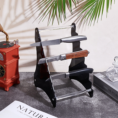 Acrylic Wall Mounted Sword Display Stands ODIS-WH0078-61A-1