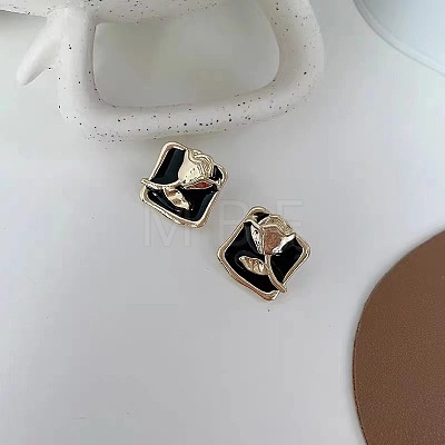 Alloy Enamel Stud Earrings FS-WGE0AD6-38-1